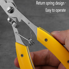 Load image into Gallery viewer, SANLIKE Extended version stainless steel self-locking pliers open ring cut line hook removal multifunctional fishing scissors
