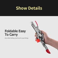 Load image into Gallery viewer, SANLIKE Fish Rod Holder Stainless Steel Folding Automatic Bracket Sea Rod Spring Automatic Rod Lifting Bracket Fishing Tool
