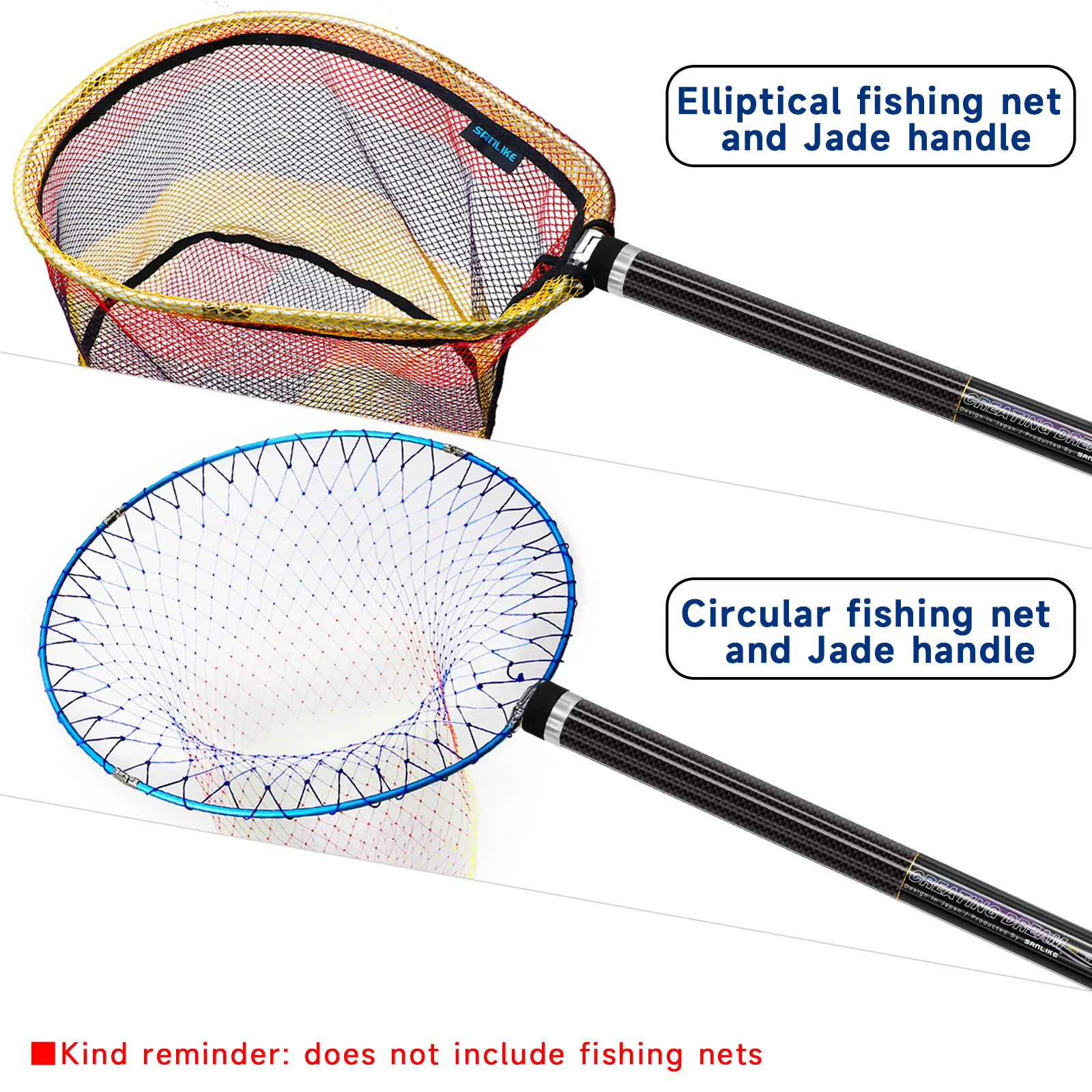 extendable fishing net pole SANLIKE 8m Extendable Fishing Landing Net Pole Telescopic Non Slip Car –  SANLIKE STORE
