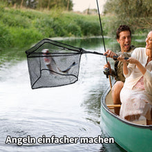 Load image into Gallery viewer, SANLIKE Fishing Landing Net Fishing Lip Grip Combo Folding Telescopic Portable Fish Friendly Nylon Mesh with Nonslip Handle
