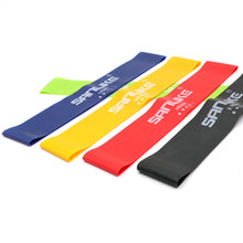 Load image into Gallery viewer, SANLIKE Exercise Resistance Band Loops Elastic Band Set Fitness Workout Exercise 5 Bands Set with Carry Bag

