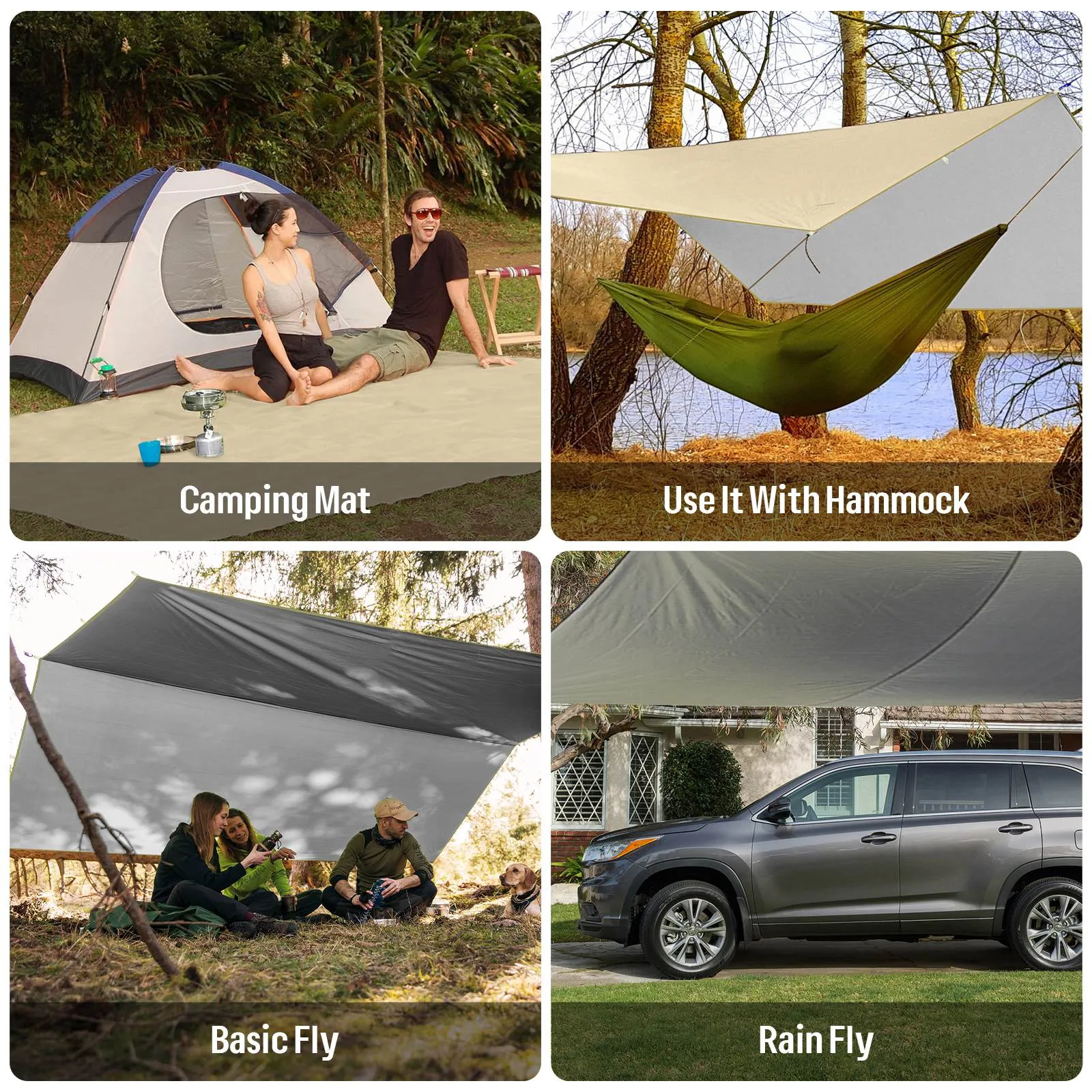 suv tarp SANLIKE Car Awning Vehicle Tarp Awning Outdoor Off-Road Camping Set Wa – SANLIKE STORE
