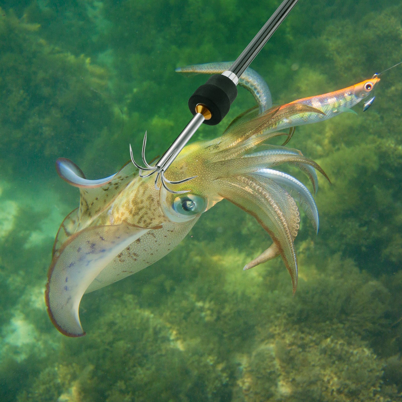 SANLIKE Anchor Squid Cuttlefish Umbrella Fishing Hook Fishing Chapter  Stainless Steel Sea 12mm Diameter