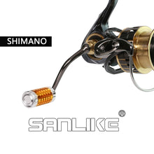 Load image into Gallery viewer, SANLIKE Corrosion-Resistant Sea Fishing Reel Handle Aviation Aluminum for Shimano Special Spinning Reels Bait Reel Handle
