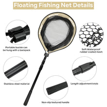 Load image into Gallery viewer, SANLIKE  Folding Fishing Net Length 2M Retractable Collapsible Telescoping Carbon Tube Pole  Fishing Landing Net

