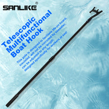 Load image into Gallery viewer, SANLIKE 1.45M Boat Hooks Shrinking Length 85CM for Docking Telescopic Pole Hooks Telescopic Boat Poles Boat Accessories
