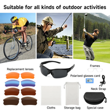 Load image into Gallery viewer, SANLIKE Interchangeable Lens Polarised Eyewear Special HD Sunglasses Night Vision Cycling Eyewear Polarised Fishing Eyewear
