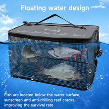 Load image into Gallery viewer, SANLIKE Living Fish Bucket Multifunction Folding Fish Guard Net Portable Water Tank Fishing Tackle Live Fish Box Storage Case
