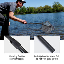 Load image into Gallery viewer, SANLIKE Fishing Landing Nets Collapsible Telescopic Sturdy Pole Handle for Saltwater Freshwater Fishing Tool Extending to 38.5in
