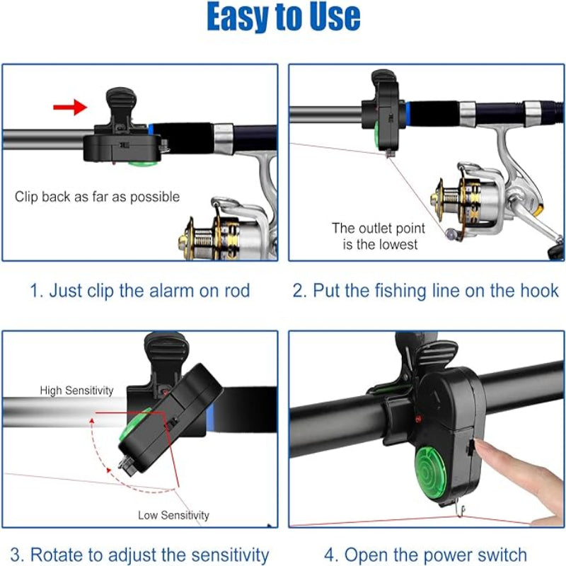 Night Fishing Gear 2025 Fishing Bite Alarm With LED Sound