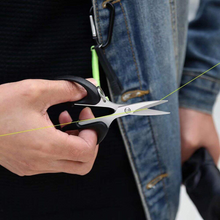 Load image into Gallery viewer, SANLIKE Fishing Scissors Multifunctional Anti-rust High-quality Stainless Steel Fishing Pliers Line Cutter Tackle Tool
