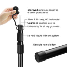 Load image into Gallery viewer, SANLIKE 2.5m Aluminium Retractable Tarp Pole Retractable Tent Pole Shelter Support Pole Tarpaulin Pole Camping Hiking Tools
