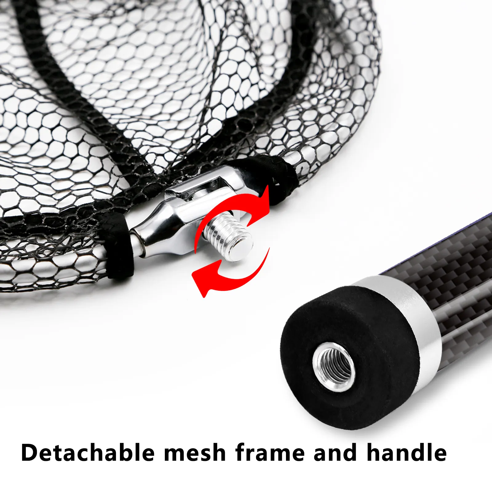 SANLIKE Fishing Net Retractable Fishing Landing Net Rod 3M