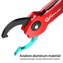 Load image into Gallery viewer, SANLIKE Aluminum Fishing Lip Gripper with Digital Scale EVA Non-Slip Handle Lanyard Anti-Lost One-Hand Operation Fishing Tools
