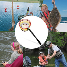 Load image into Gallery viewer, SANLIKE Fishing Net Folding Landing Net with Extra Long Telescoping Pole Handle Foldable Catch Fish Tool for Kids and Adults

