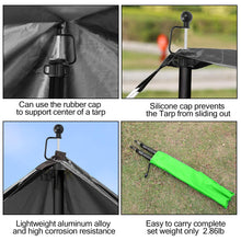 Load image into Gallery viewer, SANLIKE 2.5m Aluminium Retractable Tarp Pole Retractable Tent Pole Shelter Support Pole Tarpaulin Pole Camping Hiking Tools
