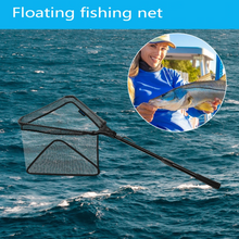 Load image into Gallery viewer, SANLIKE Fishing Landing Net Collapsible Retractable Portable Fish Friendly Triangle Design Nylon Mesh Aluminium Alloy Pole
