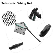 Load image into Gallery viewer, SANLIKE Floating Fishing Net Fish Folding Landing Net with Telescopic Pole Handle Durable Rubber Coated Collapsible Net Fishing
