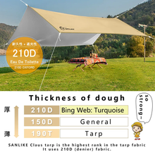 Load image into Gallery viewer, SANLIKE 3m 4m 5m Outdoor Canopy Tent Rainproof and Sunproof Portable Square Butterfly Sunshade Suitable for Camping and Picnics
