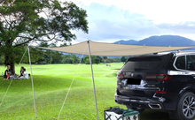 Load image into Gallery viewer, SANLIKE Car Awning Vehicle Tarp Awning Outdoor Off-Road Camping Set Waterproof UV50+ Car Side Awning for Jeep/SUV/Truck/Van
