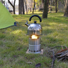 Load image into Gallery viewer, SANLIKE Outdoor Wood Stove Portable Folding Firewood Stove Camping Gasification Furnace Equipment Windproof Camping Tool
