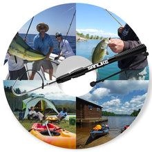 Load image into Gallery viewer, SANLIKE Telescopic Fishing Gaff with Stainless Fish Spear Hook Gripper No Slip Ruber Handle Outdoor Fishing Tackle Accessory
