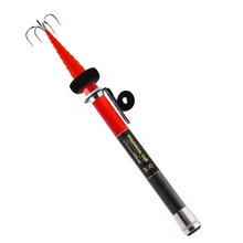 Load image into Gallery viewer, SANLIKE Portable Stainless Steel Squid Gaff Five Hooks 5M Carbon Fiber Telescopic Pole Extendable Rod Squid Hook
