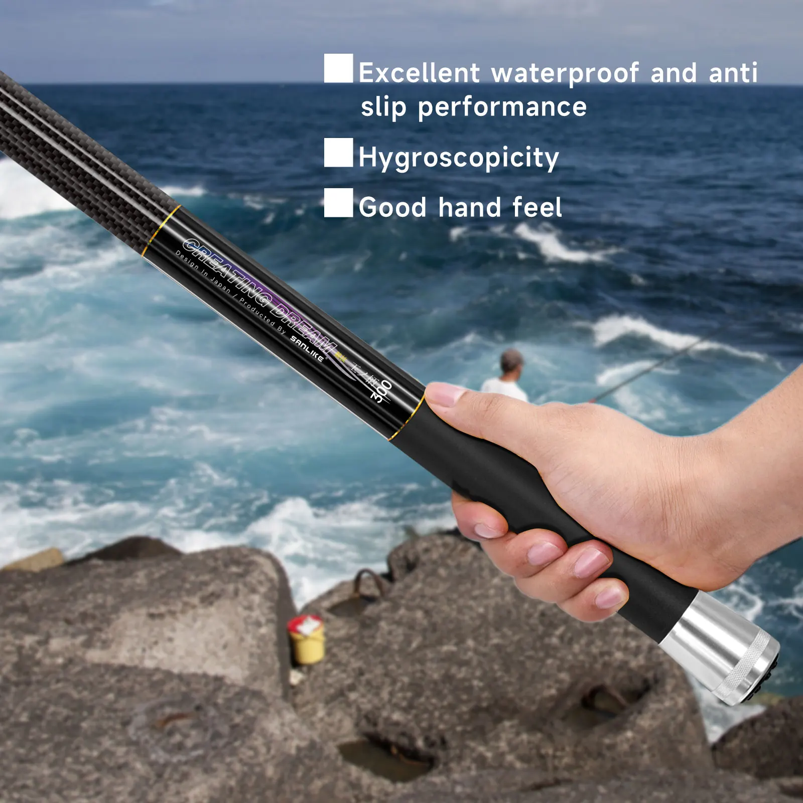 SANLIKE 3m Fishing Net Carbon Fiber Pole Telescoping Foldable Landing – SANLIKE STORE SANLIKE 3m Fishing Net Carbon Fiber Pole Telescoping Foldable Landing – SANLIKE STORE