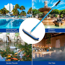 Load image into Gallery viewer, SANLIKE 200cm Swimming Pool Brushes-Pool Brush Stainless Steel Brush Head with Aluminum Pole Adjustable Length Pool Cleaning Tool
