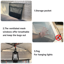 Load image into Gallery viewer, SANLIKE Automatic Camping Tent is equipped with an automatic hydraulic canopy system for camping,travel or beach activities
