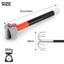 Load image into Gallery viewer, SANLIKE 3m 4m 5m 6m Telescopic Squid Rod Stainless Steel 7-Claw Hooks Portable Anti-slip Handle with Plastic cover Carabiner Fishing Tool
