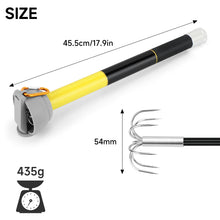 Load image into Gallery viewer, SANLIKE 3m 4m 5m 6m Telescopic Squid Rod Stainless Steel 7-Claw Hooks Portable Anti-slip Handle with Plastic cover Carabiner Fishing Tool
