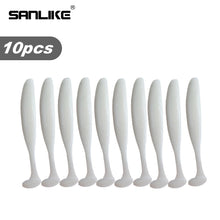 Load image into Gallery viewer, SANLIKE 10pcs Soft Plastic Fishing Lures Set Soft Bait T Tail Soft Bug Swimbaits Silicon Rubber Jig Fishing Bait Softworm Tackle
