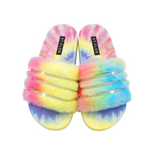 Load image into Gallery viewer, 2021 fashion color dyed wool flat-bottomed women&#39;s summer sandals and slippers（BUY 2 save 49 off）
