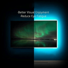 Load image into Gallery viewer, ColorRGB, TV Backlight , USB Powered LED strip light ,RGB5050 For 24 Inch-60 Inch TV,Mirror,PC, APP Control Bias

