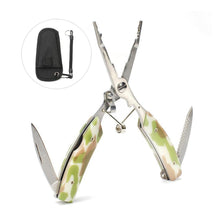 Load image into Gallery viewer, SANLIKE Multifunctional Portable Folding Fishing Plier Stainles Steel Carp Fishing tackle cut Line Cutter Fishing Tools
