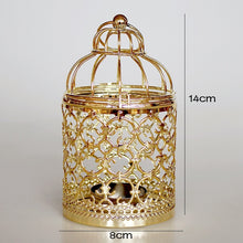 Load image into Gallery viewer, Metal birdcage candle holder ornaments
