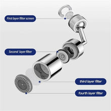 Load image into Gallery viewer, KOMCLUB Faucet Double Ball Universal Splash Head Aerator Spout Kitchen Basin Filter Water Saver Spout
