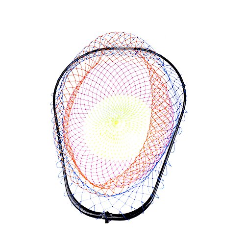 SANLIKE Trapezoid Fishing Landing Net with 12mm Screw connector,Carbon-540*430 Millimeter