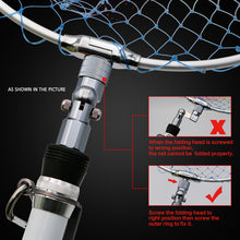 Load image into Gallery viewer, SANLIKE Aluminum Folding Joint Fishing Pole Converted into Dip Net Adapter Joints Connector

