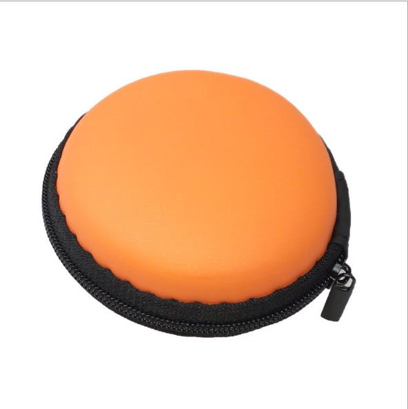 Round earphone bag EVA earphone bag earphone storage bag can be customized color size