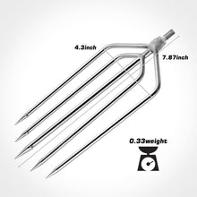 Load image into Gallery viewer, SANLIKE Stainless Steel Tine Fishing Gaffs Fishing Harpoon 5 Prong Fishing Gig Barbed Salmon with 8mm Screw
