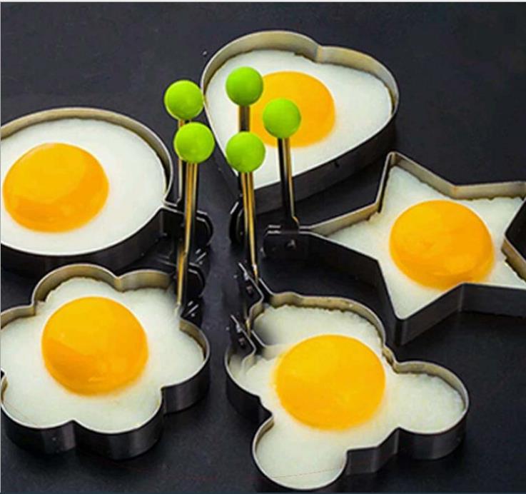 Hot 430 stainless steel omelette kitchen omelette mold poached egg grinding tool DIY baking omelette gadget