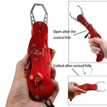 Load image into Gallery viewer, SANLIKE New Style Aluminium Alloy Fishing Lip Grip Fishing Controller Hook Remove Fishing Tackle Tool Gripper With Lanyard Rope
