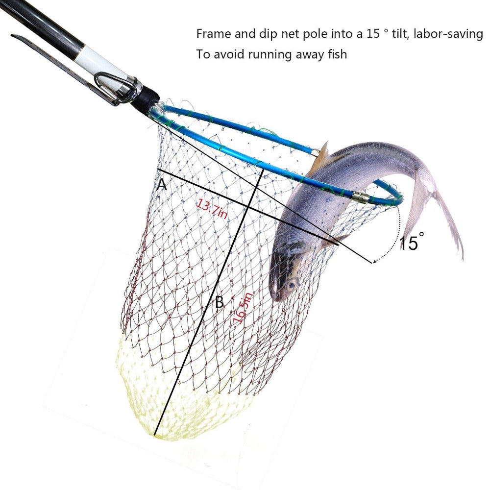 SANLIKE Fishing Net Pole 7 Sections Telescoping Landing Net Carbon Fi –  SANLIKE STORE