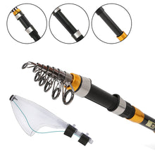 Load image into Gallery viewer, SANLIKE 1 Set of Fishing Rods Telescopic Spinning Fishing Rod 5+1BB and Reel Combos
