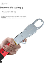 Load image into Gallery viewer, SANLIKE Fishing Grip Scale Corrosion Resistant Aluminum Alloy Fish Lip Gripper, Fishing Gripper Non-Slip Synthetic Rubber
