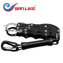 Load image into Gallery viewer, Gift of Soft Fish Lures Fishing Lip Gripper Carbon Fishing Pliers
