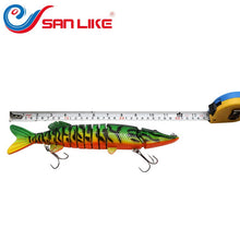 Load image into Gallery viewer, SANLIKE 30CM 90G Wobbler Fish Lure Swimbait Crankbait iscas artificiais Bait With Hook Fishing Tackle Pesca Wobbler  pike lure
