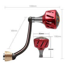 Load image into Gallery viewer, SANLIKE Fishing Reel Handle Reel Replacement Accessory Aviation Aluminum Rocker Arm Grip for Dai Spinning Fishing Reel
